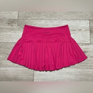 GOLD HINGE | Pleated Tennis Skirt Skort Preppycore Hot Pink 14” Length Size L